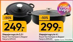 Gigaboks Royal Van Kempen & Begeer Støpejernsgryte tilbud