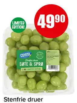 Spar Cevita stenfrie druer tilbud