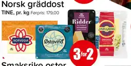 Spar Tine smaksrike oster tilbud