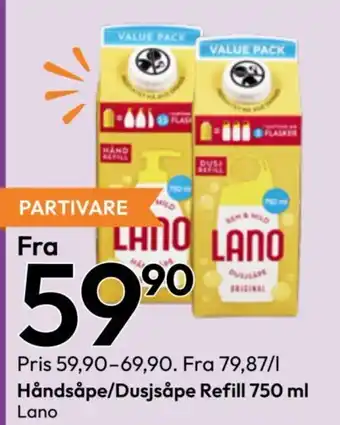 Lano Håndsåpe/Dusjsåpe Refill