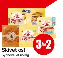 Spar Synnøve skivet ost tilbud