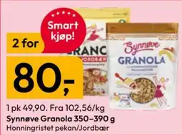Gigaboks Synnøve Granola tilbud