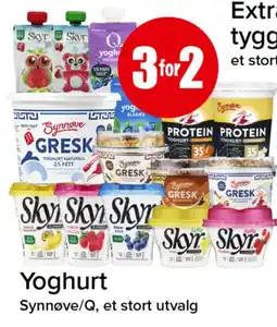 Spar Yoghurt Synnøve/Q tilbud