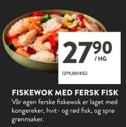 Jacobs Fiskewok med fersk fisk tilbud