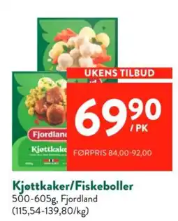 Jacobs Fjordland Kjøttkaker/Fiskeboller tilbud