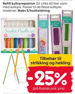 Rusta Tilbehør til strikking og hekling tilbud