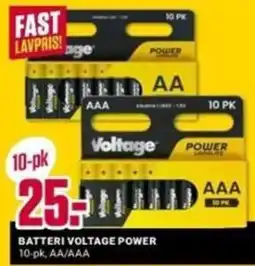 Europris Voltage Batteri AA/AAA tilbud