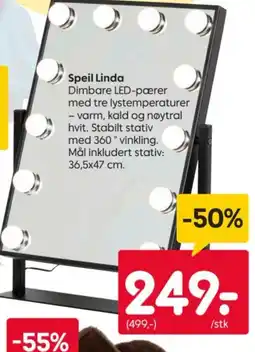 Rusta Speil Linda tilbud