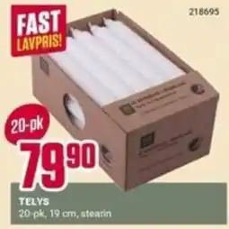 Europris Telys stearin tilbud