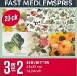 Europris Servietter tilbud