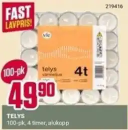 Europris Telys varmefjus tilbud