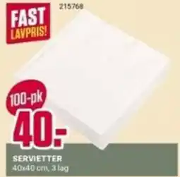 Europris Servietter tilbud