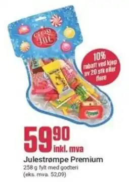 Europris Grop Jul Julestrømpe Premium tilbud