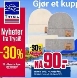 Europris Trysil lue / pannebånd tilbud