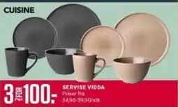 Europris Cuisine servise vidda tilbud