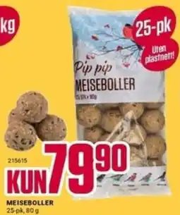 Europris Pip pip meiseboller tilbud