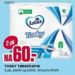 Europris Lotus Torky tørkepapir tilbud