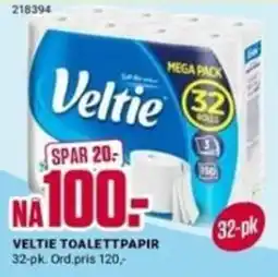 Europris Veltie toalett papir tilbud