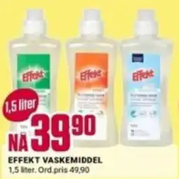 Europris Effekt vaskemiddel tilbud