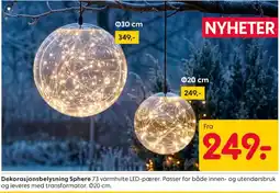 Rusta Dekorasjonsbelysning Sphere tilbud