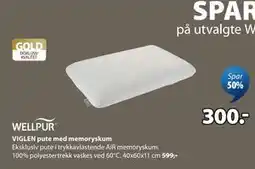 JYSK VIGLEN pute med memoryskum tilbud