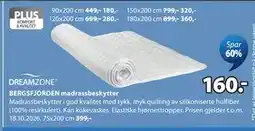 JYSK BERGSFJORDEN madrassbeskytter tilbud