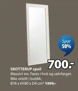 JYSK SKOTTERUP speil tilbud