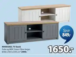 JYSK MARKSKEL TV-benk tilbud