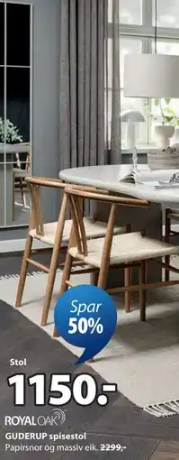 JYSK GUDERUP spisestol tilbud