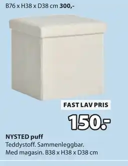 JYSK NYSTED puff tilbud