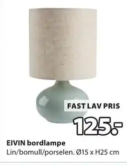 JYSK EIVIN bordlampe tilbud