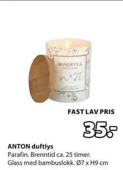 JYSK ANTON duftlys tilbud