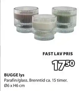 JYSK BUGGE lys tilbud