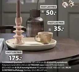JYSK YNGVAR vase tilbud