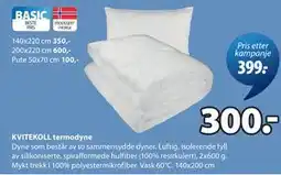 JYSK KVITEKOLL termodyne tilbud