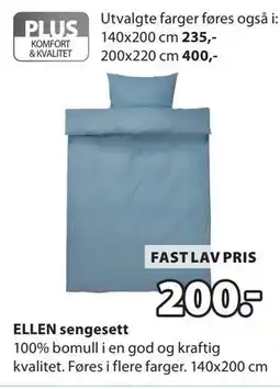 JYSK ELLEN sengesett tilbud