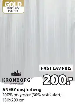 JYSK ANEBY dusjforheng tilbud