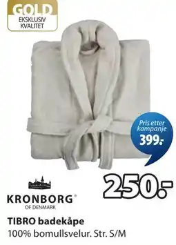 JYSK TIBRO badekåpe tilbud