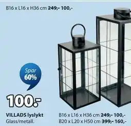 JYSK VILLADS lyslykt tilbud