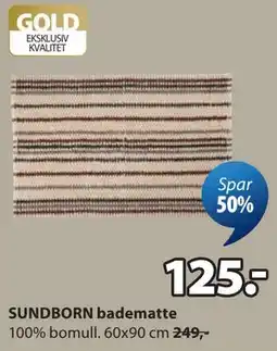 JYSK SUNDBORN badematte tilbud