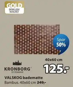 JYSK VALSKOG badematte tilbud