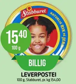 Kiwi LEVERPOSTEI tilbud