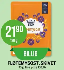 Kiwi FLØTEMYSOST, SKIVET tilbud