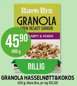 Kiwi GRANOLA HASSELNØTT&KOKOS tilbud