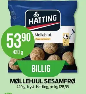 Kiwi MØLLEHJUL SESAMFRØ tilbud
