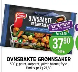 Kiwi OVNSBAKTE GRØNNSAKER tilbud