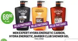 Kiwi MEN EXPERT HYDRA ENERGETIC CARBON, HYDRA ENERGETIC, BARBER CLUB SHOWER GEL tilbud