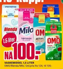 Europris VASKEMIDDEL 1,5 LITER tilbud