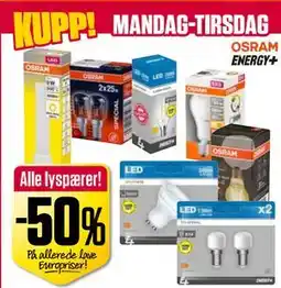 Europris Alle lyspærer tilbud
