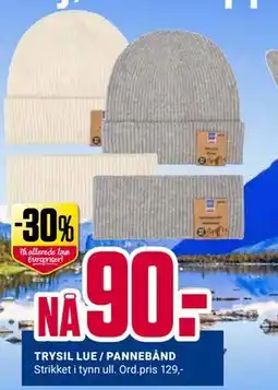Europris TRYSIL LUE / PANNEBÅND tilbud